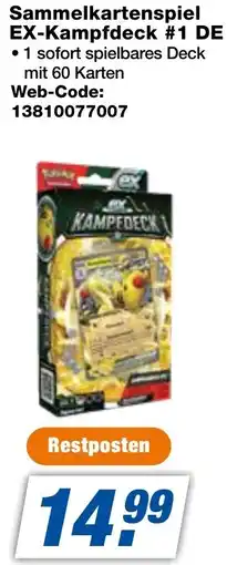 expert Techno Land Sammelkartenspiel EX-Kampfdeck #1 DE Angebot