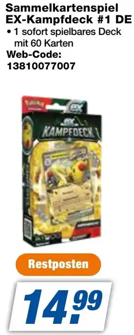 expert Techno Land Sammelkartenspiel EX-Kampfdeck #1 DE Angebot