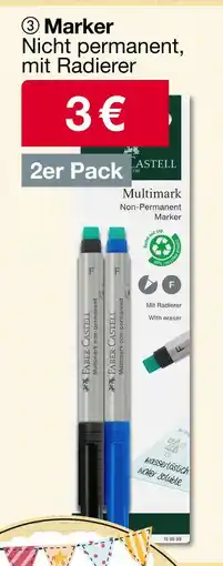 Woolworth Faber-castell marker nicht permanent, mit radierer Angebot