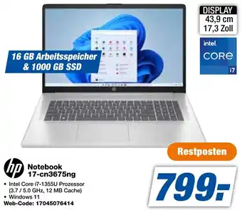 expert Techno Land hp Notebook 17-cn3675ng Angebot
