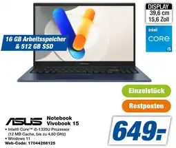 expert Techno Land ASUS Notebook Vivobook 15 Angebot