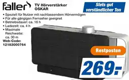expert Techno Land Faller TV Hörverstärker OSKAR Angebot