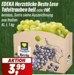 Simmel EDEKA Herzstücke Beste Lese Tafeltrauben hell oder rot Angebot