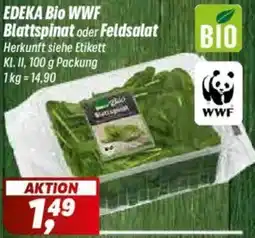 Simmel EDEKA Bio WWF Blattspinat oder Feldsalat Angebot