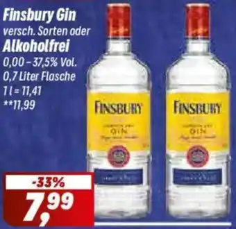 Simmel Finsbury Gin oder Alkoholfrei Angebot