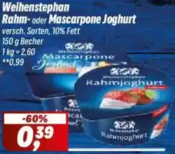 Simmel Weihenstephan Rahm- oder Mascarpone Joghurt Angebot