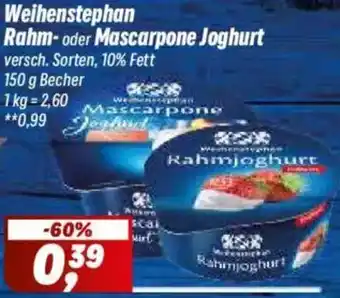 Simmel Weihenstephan Rahm- oder Mascarpone Joghurt Angebot