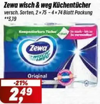 Simmel Zewa wisch & weg Küchentücher Angebot