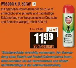 V Baumarkt Wespen K.O. Spray Angebot