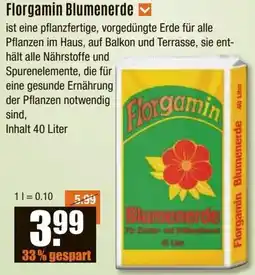 V Baumarkt Florgamin Blumenerde Angebot
