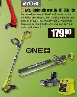 V Baumarkt RYOBI Akku-Gartenpflegeset RY18LT18HTA-120 Angebot