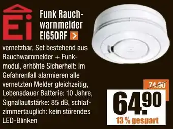 V Baumarkt Ei Funk Rauchwarnmelder EI650RF Angebot