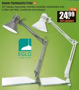 V Baumarkt EGLO Klemm-Tischleuchte Firmo Angebot