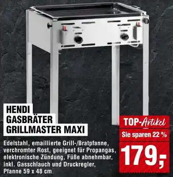 Handelshof Hendi gasbräter grillmaster maxi Angebot