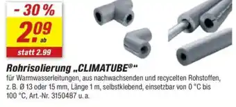 toom Baumarkt Rohrisolierung „,CLIMATUBE" Angebot