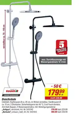 toom Baumarkt Duschsäule Angebot