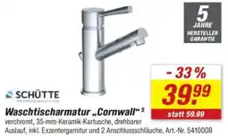 toom Baumarkt SCHÜTTE Waschtischarmatur ,,Cornwall" Angebot
