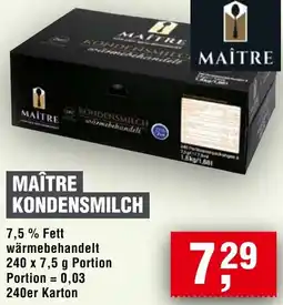 Handelshof Maître kondensmilch Angebot