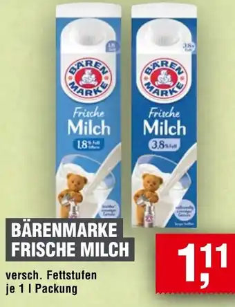 Handelshof Bärenmarke frische milch Angebot