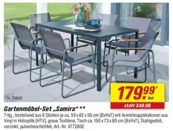 toom Baumarkt Gartenmöbel-Set „Samira" Angebot