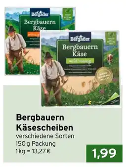CAP Markt Bergader Bergbauern Käsescheiben Angebot