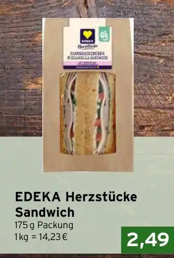 CAP Markt EDEKA Herzstücke Sandwich Angebot