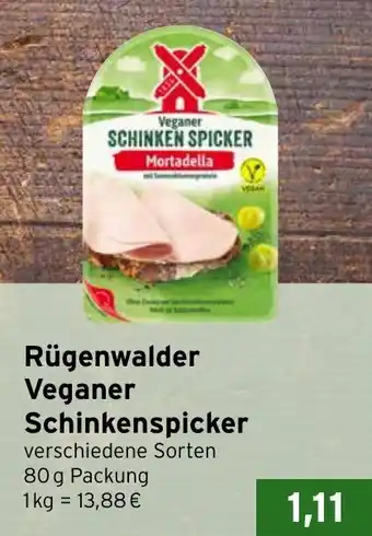 CAP Markt Rügenwalder Veganer Schinkenspicker Angebot
