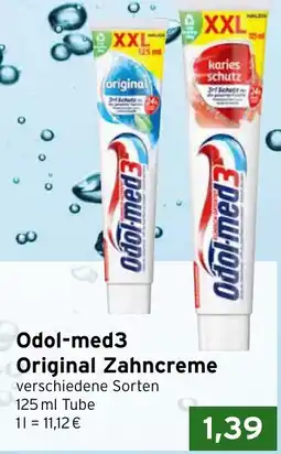 CAP Markt Odol-med3 Original Zahncreme Angebot