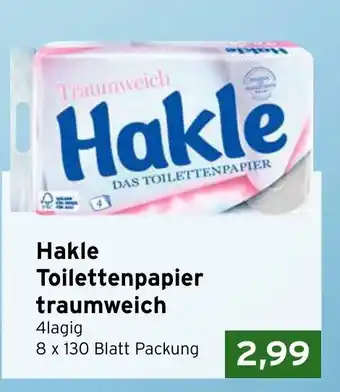 CAP Markt Hakle Toilettenpapier traumweich Angebot