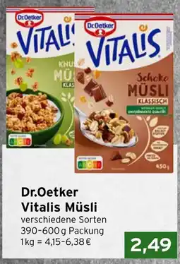 CAP Markt Dr. Oetker Vitalis Müsli Angebot