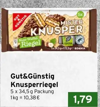 CAP Markt Gut&Günstig Knusperriegel Angebot