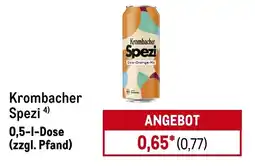 METRO Krombacher Spezi Angebot