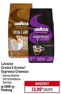 METRO Lavazza Crema E Aroma/ Espresso Cremoso Angebot