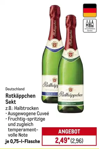 METRO Rotkäppchen Sekt Angebot