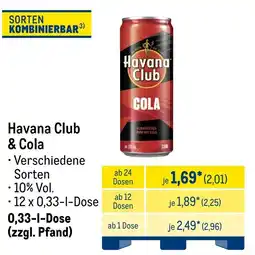 METRO Havana Club & Cola Angebot