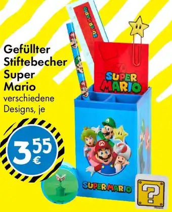 TEDi Gefüllter Stiftebecher Super Mario Angebot