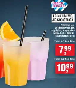 Handelshof Decor service trinkhalme, je 500 stück Angebot