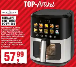 Handelshof Profi cook heissluft-fritteuse PC-FR1286 Angebot