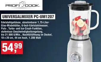 Handelshof Profi cook universalmixer PC-UM1207 Angebot