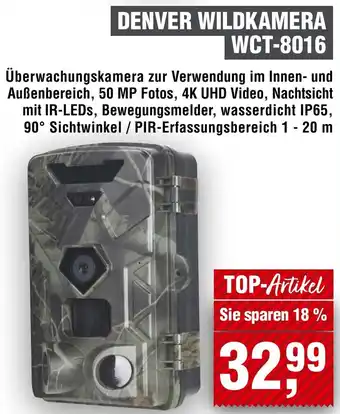 Handelshof Denver Wildkamera WCT-8016 Angebot