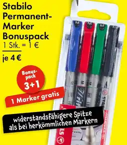 TEDi Stabilo Permanent Marker Bonuspack Angebot