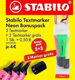 TEDi Stabilo Textmarker Neon Bonuspack Angebot