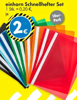 TEDi einhorn Schnellhefter Set Angebot