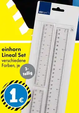 TEDi einhorn Lineal Set Angebot