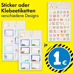 TEDi Sticker oder Klebeetiketten Angebot