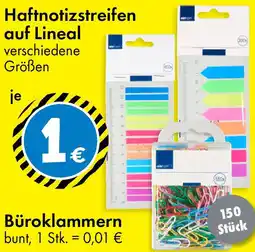 TEDi Haftnotizstreifen auf Lineal Angebot
