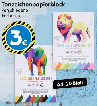 TEDi Tonzeichenpapierblock Angebot