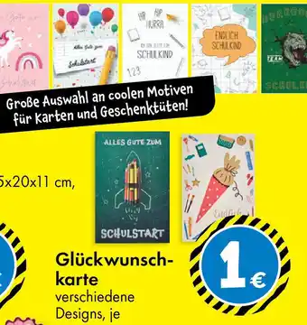 TEDi Glückwunschkarte Angebot