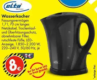 TEDi elta Wasserkocher Angebot