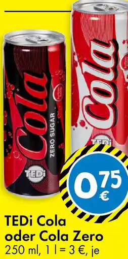 TEDi TEDi Cola oder Cola Zero Angebot
